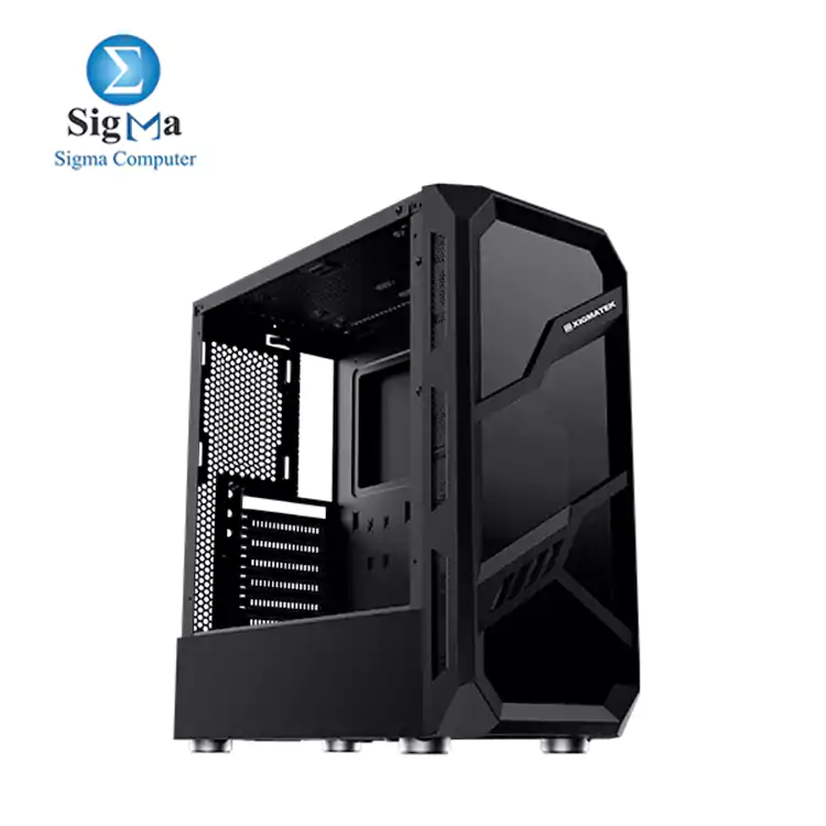 Xigmatek LAMIYA MID-TOWER Gaming Case (ATX, USB3.0x1+USB2.0x2, Front & Left TG, 4PCS CY120 Fan, Frontx3+Rearx1