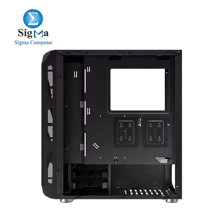 Xigmatek LAMIYA MID-TOWER Gaming Case (ATX, USB3.0x1+USB2.0x2, Front & Left TG, 4PCS CY120 Fan, Frontx3+Rearx1