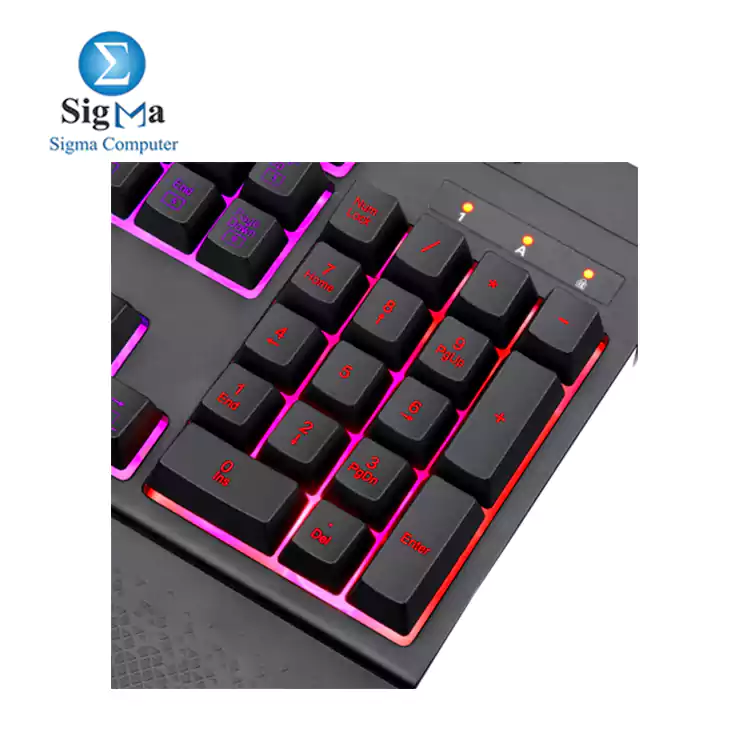 Redragon K512 SHIVA RGB Membrane Gaming Keyboard with Multimedia Keys  6 Extra On-Board Macro Keys  Dedicated Media Control  Detachable Wrist Rest