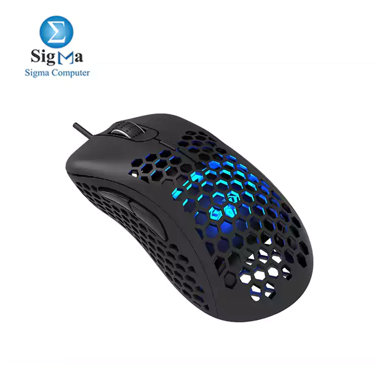 AULA F810 Wired Gaming Mouse  6400 dpi  6 Keys Custom Programable  Backlit RGB LED  Ergonomic Right Hand USB Optical Game Mice