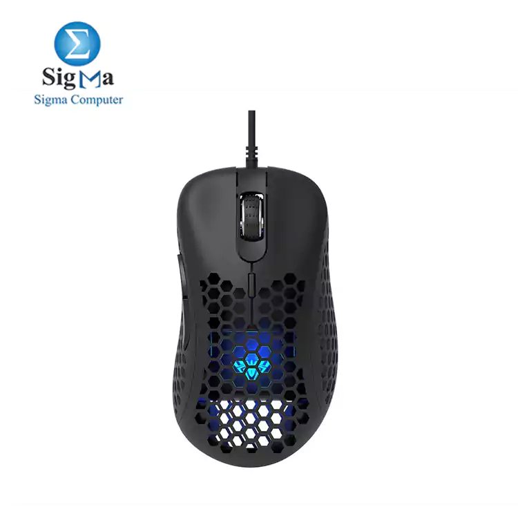 AULA F810 Wired Gaming Mouse, 6400 dpi, 6 Keys Custom Programable, Backlit RGB LED, Ergonomic Right Hand USB Optical Game Mice