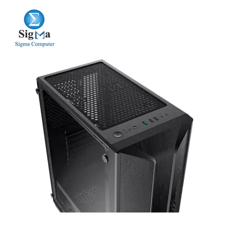 XIGMATEK TRIO GAMING MID TOWER CASE ATX USB3.0x1 USB2.0x2 Meshed Grill FP Left TG 4PCS X20F Fan X-POWER 600W 80 PLUS PSU