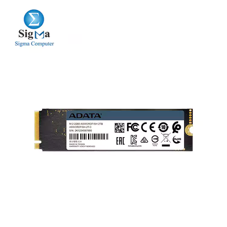 ADATA Swordfish 250GB 3D NAND PCIe Gen3x4 NVMe M.2 