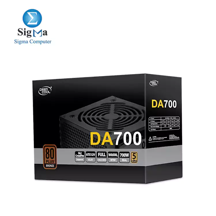 DEEPCOOL DA700 80 Plus Bronze certified 700W Power Supply