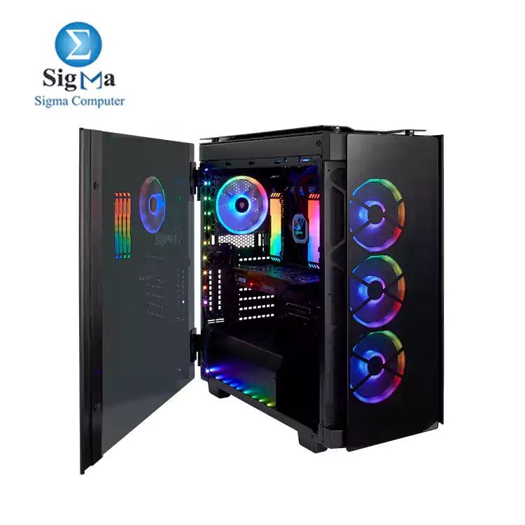 Corsair Obsidian Series 500D RGB SE Premium Mid-Tower Case  3 ventiladores RGB