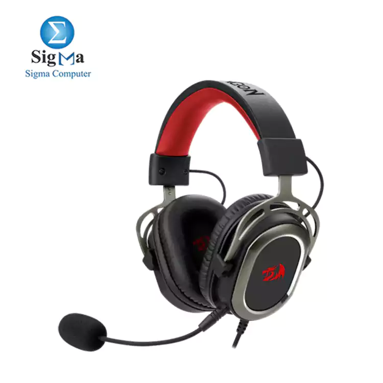 Redragon H710 Helios Wired Gaming Headset - 7.1 Surround Sound - Memory Foam Ear Pads - 50MM Drivers - Detachable Microphone - Multi Platform Headphone - Works with PC PS4 Switch