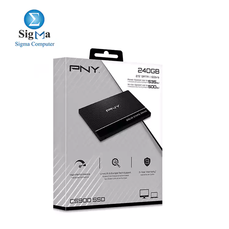 PNY CS900 240G 2.5'' SATA III SSD 