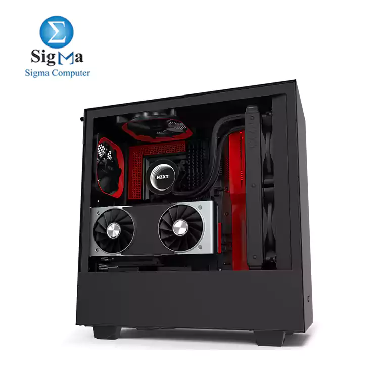 NZXT H510i - CA-H510i-BR - Compact ATX Mid-Tower 2 FANS 120mm PC Gaming Case