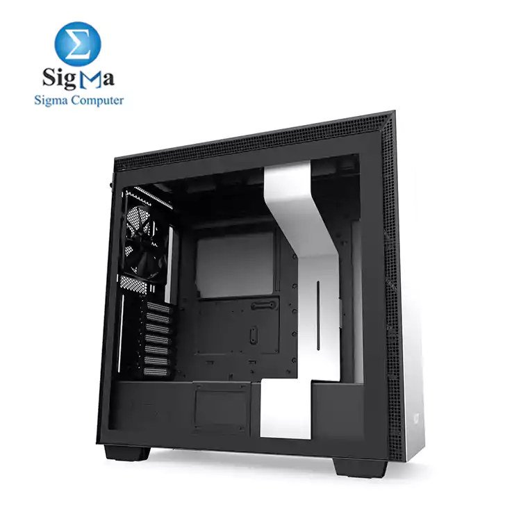 NZXT H710 - CA-H710B-W1 - ATX Mid Tower 3F 120mm - 1F 140mm PC Gaming Case  White/Black