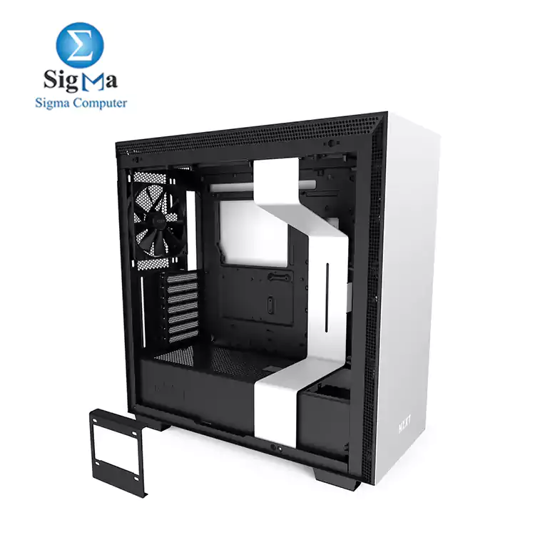 NZXT H710 - CA-H710B-W1 - ATX Mid Tower 3F 120mm - 1F 140mm PC Gaming Case  White/Black