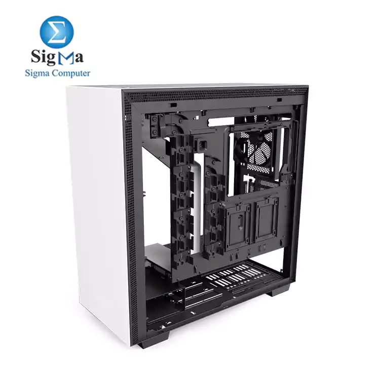 NZXT H710 - CA-H710B-W1 - ATX Mid Tower 3F 120mm - 1F 140mm PC Gaming Case  White Black