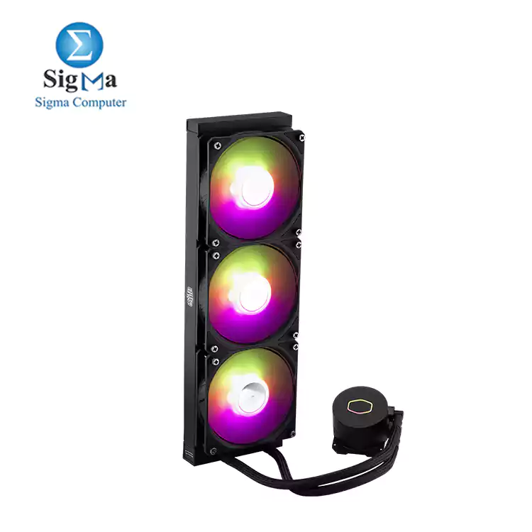 Cooler Master MasterLiquid ML360L ARGB V2 CPU Liquid Cooler - Black   Support Intel   AMD CPU Socket AM5  AM4  AM3 LGA1700  1200  2066  1151   3rd Gen Dual Chamber Pump   360mm Close-Loop AIO