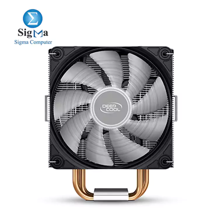 DEEPCOOL GAMMAXX 400 PRO  Dual 120mm PWM fans  4 copper heat pipes with Core Touch Technology  enhanced heatsink  black top cover  and multi-platform compatibility