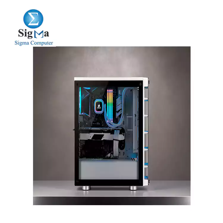 CORSAIR iCUE 465X RGB Mid-Tower ATX Smart Case     White