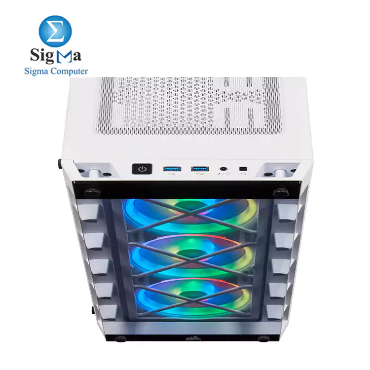 CORSAIR iCUE 465X RGB Mid-Tower ATX Smart Case     White