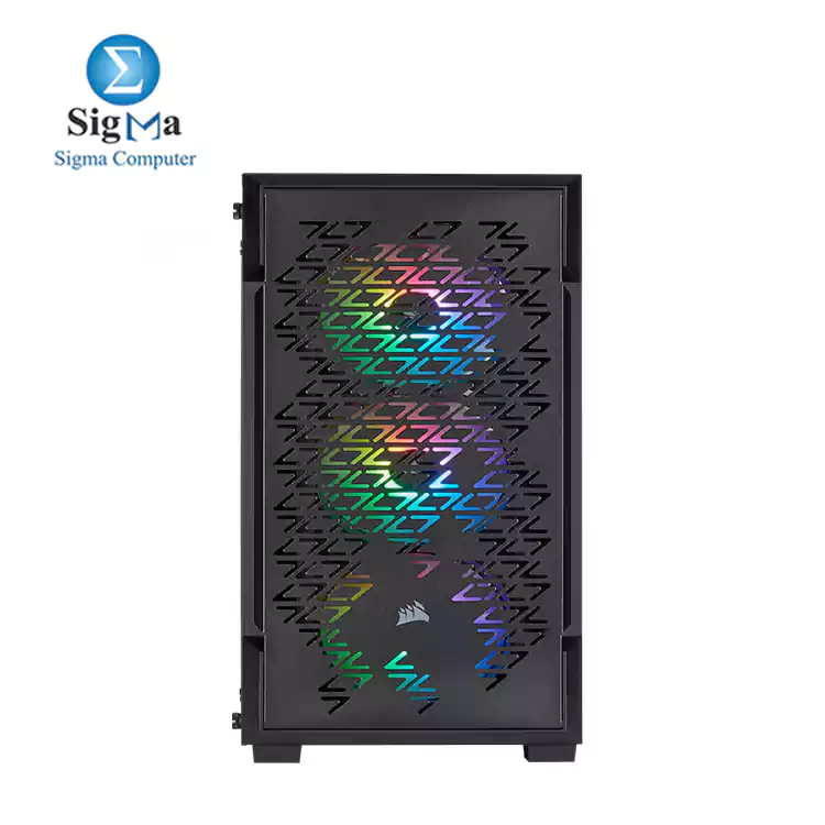 CORSAIR iCUE 220T RGB Airflow Tempered Glass Mid-Tower Smart Case — Black