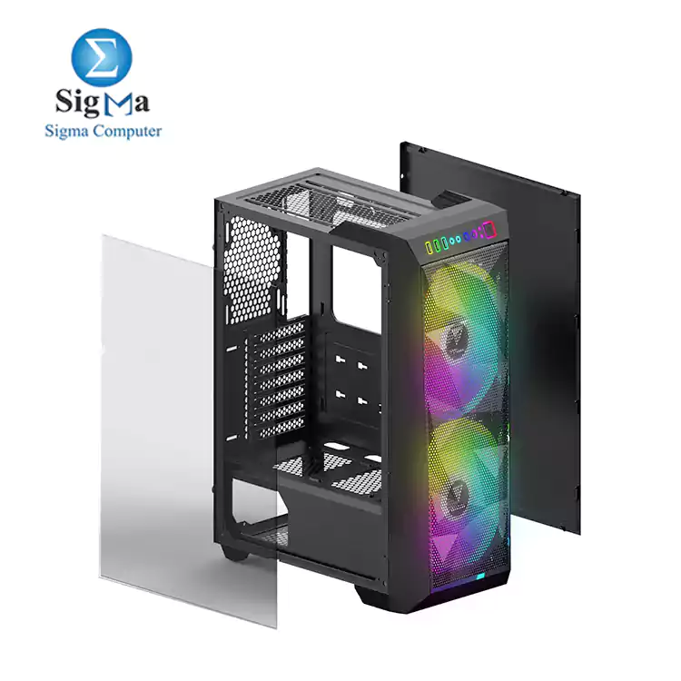 Gamdias APOLLO M1 Tempered Glass Gaming Cas kratos E1 600w POWER SUPPLY