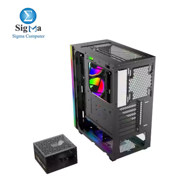 Gamdias Athena M2 ATX Mid-Tower RGB Case KRATOS E1 600 EU  POWER SUPPLY