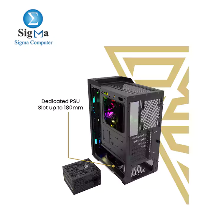 Gamdias Athena M1 RGB Mid Tower PC Case  KRATOS E1 600 EU  POWER SUPPLY