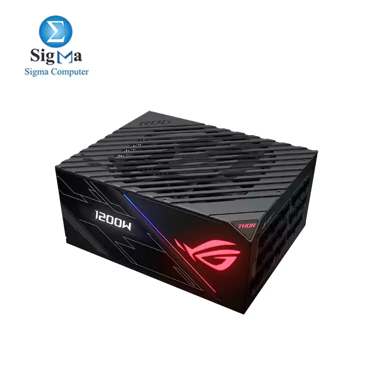 ASUS ROG THOR 1200W PSU  80  Platinum  100A on  12V rail  fully modular  Aura Sync RGB  premium sleeved cables