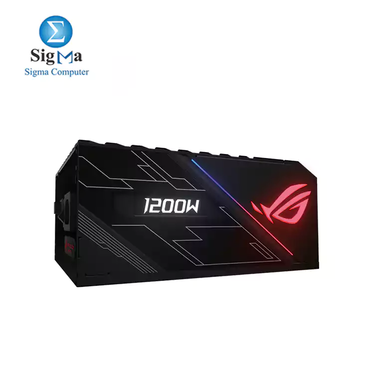 ASUS ROG THOR 1200W PSU  80  Platinum  100A on  12V rail  fully modular  Aura Sync RGB  premium sleeved cables