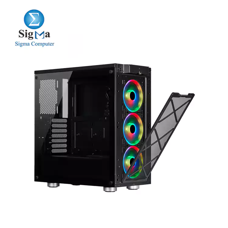 CORSAIR iCUE 465X RGB Mid-Tower ATX Smart Case — BLACK