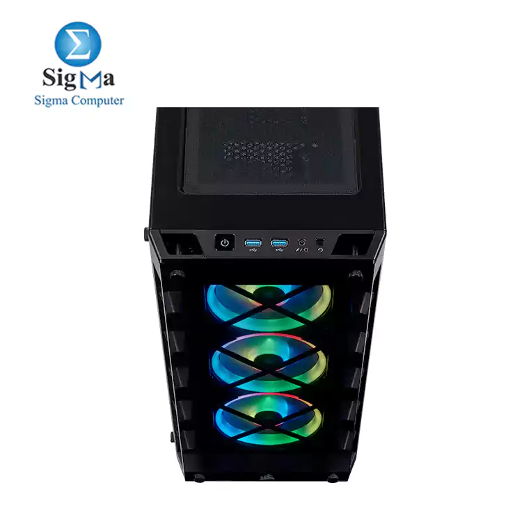 CORSAIR iCUE 465X RGB Mid-Tower ATX Smart Case — BLACK