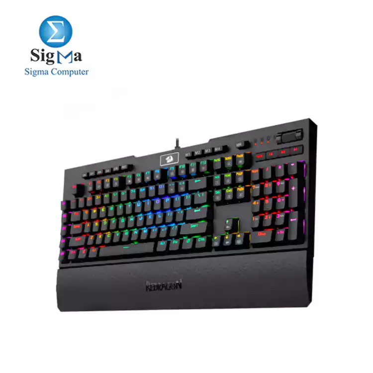 Redragon K586-PRO BRAHMA Mechanical Keyboard-OUTEMU Optical Blue Switches-BLACK