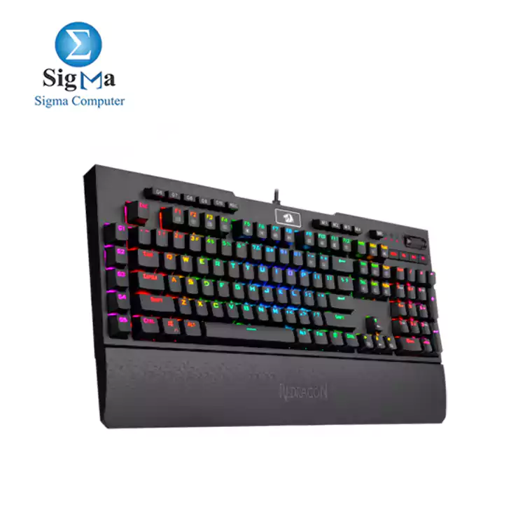 Redragon K586-PRO BRAHMA Mechanical Keyboard-OUTEMU Optical Blue Switches-BLACK