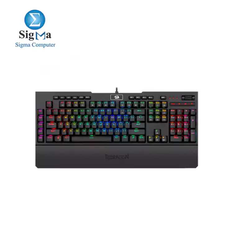 Redragon K586-PRO BRAHMA Mechanical Keyboard-OUTEMU Optical Blue Switches-BLACK