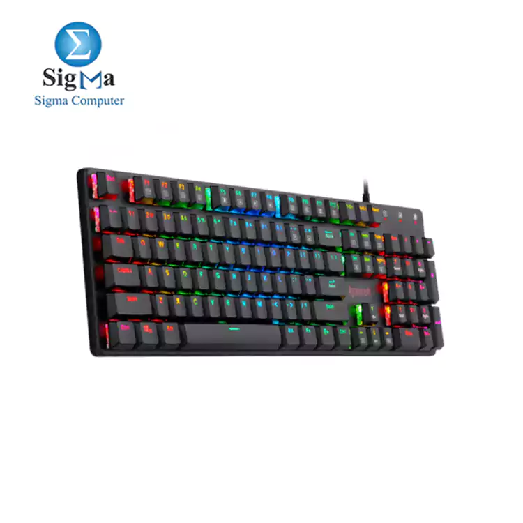 Redragon K589 Shrapnel RGB-MECHANICAL GAMING KEYBOARD-RED SWITCH-BLACK