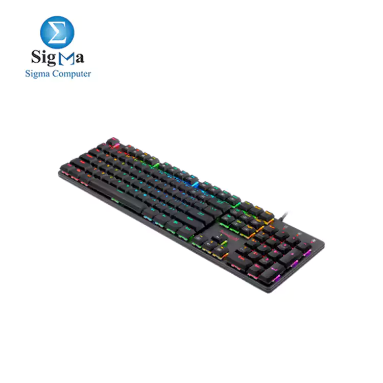 Redragon K589 Shrapnel RGB-MECHANICAL GAMING KEYBOARD-RED SWITCH-BLACK