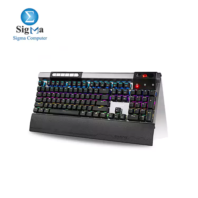 Redragon K563 Surya RGB LED Backlit Mechanical Gaming Keyboard Blue Switches -BLACK