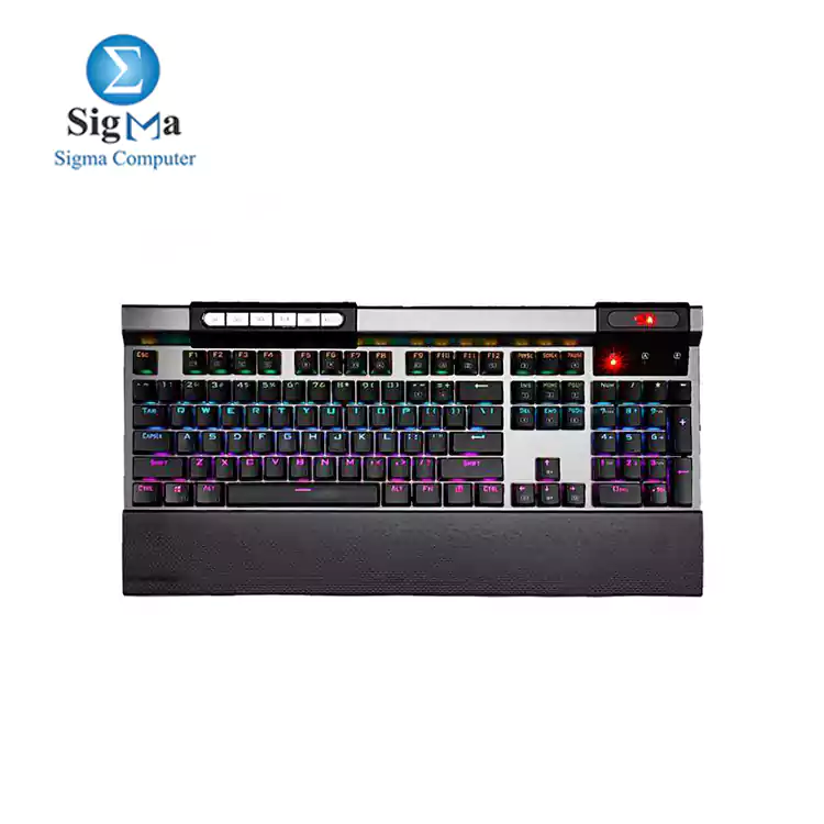 Redragon K563 Surya RGB LED Backlit Mechanical Gaming Keyboard Blue Switches -BLACK