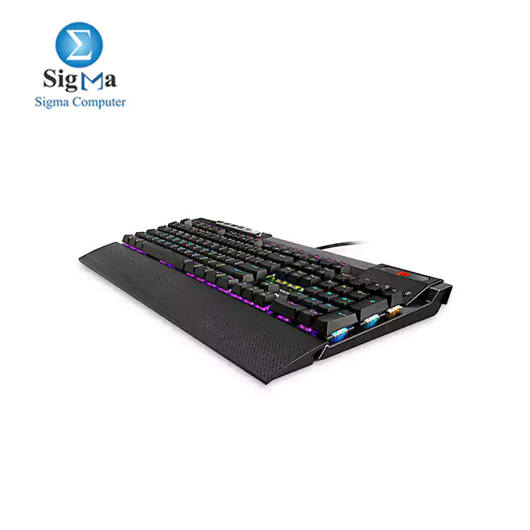 Redragon K563 Surya RGB LED Backlit Mechanical Gaming Keyboard Blue Switches -BLACK