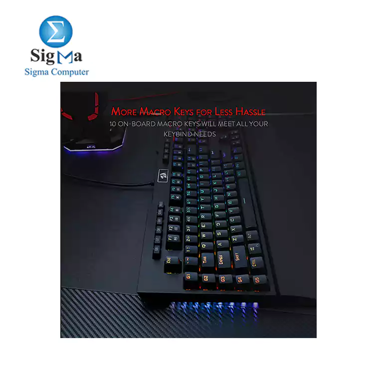Redragon K586 Brahma RGB Gaming Mechanical Keyboard-BLACK - blue switches