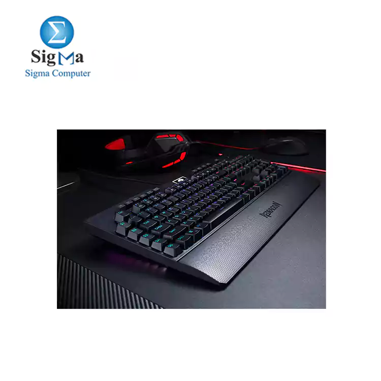 Redragon K586 Brahma RGB Gaming Mechanical Keyboard-BLACK - blue switches