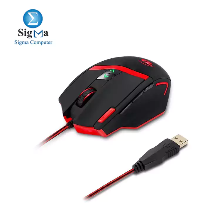 Redragon M801 Mammoth 16400 DPI Programmable Laser Gaming Mouse for PC-BLACK