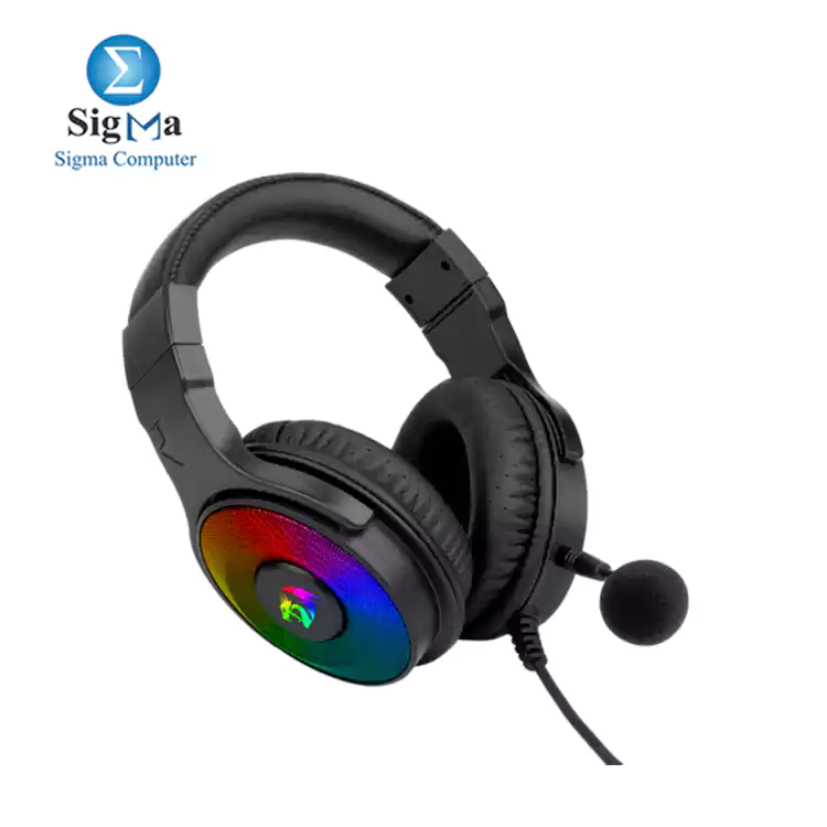 Redragon H350 PANDORA USB RGB Gaming Headset -7.1 Surrounded Sound- Detachable MIC     Black