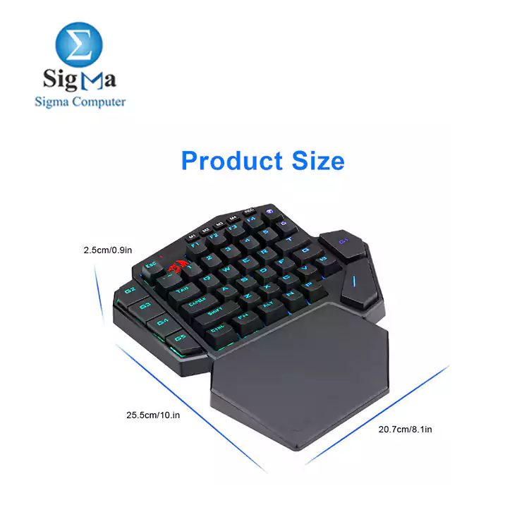 REDRAGON MECHANICAL GAMING KEYBOARD DITI X K601-RGB Blue Switches