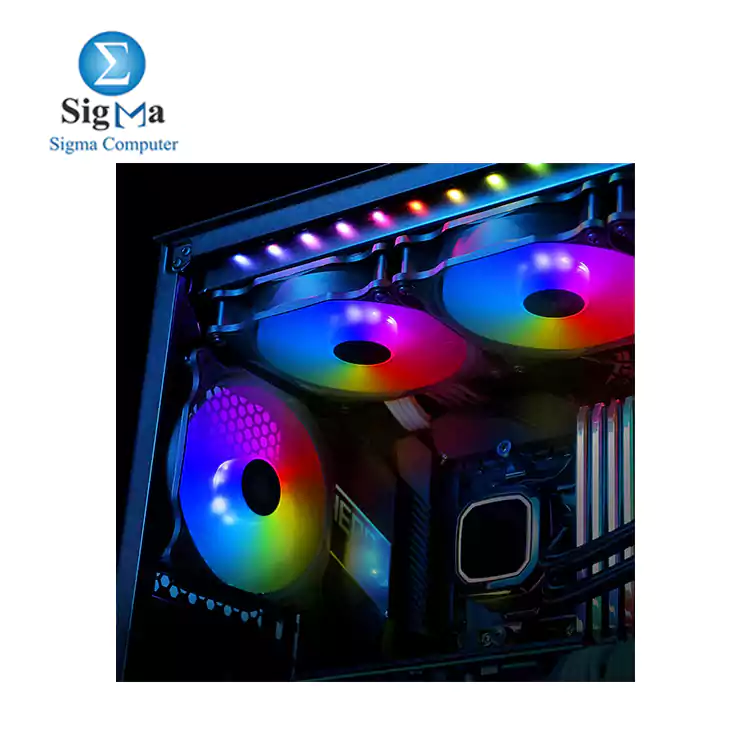 Antec-FAN CASE F1- 120mm Case Fan  RGB Case Fans  PC Fan  4-PIN RGB  F12 Series SINGLE