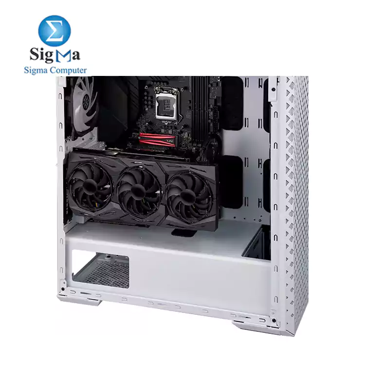 XPG DEFENDER PRO ARGB MID -TOWER CASE-WHITE with x3 included XPG VENTO 120 ARGB fans