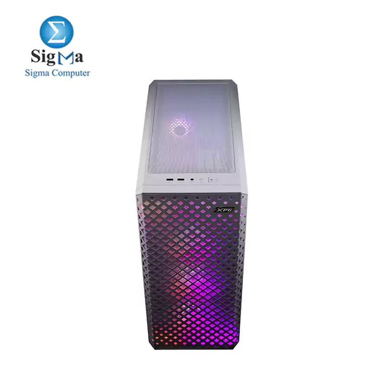 XPG DEFENDER PRO ARGB MID -TOWER CASE-WHITE with x3 included XPG VENTO 120 ARGB fans