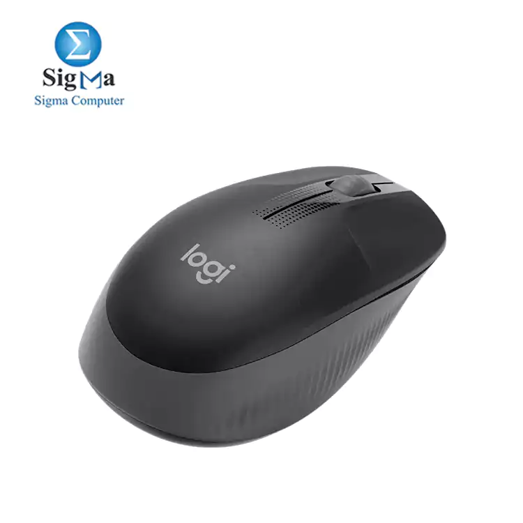 Logitech Wireless Mouse M190 - Full Size-BLACK