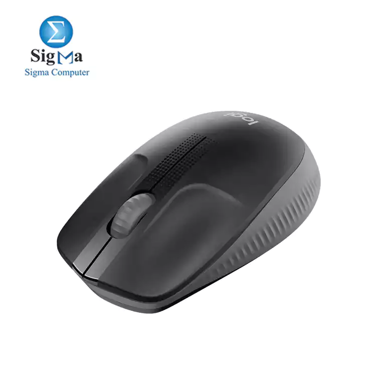 Logitech Wireless Mouse M190 - Full Size-BLACK