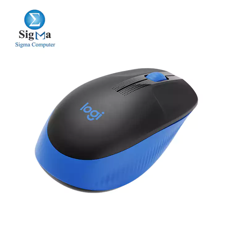 Logitech Wireless Mouse M190 - Full Size-BLUE