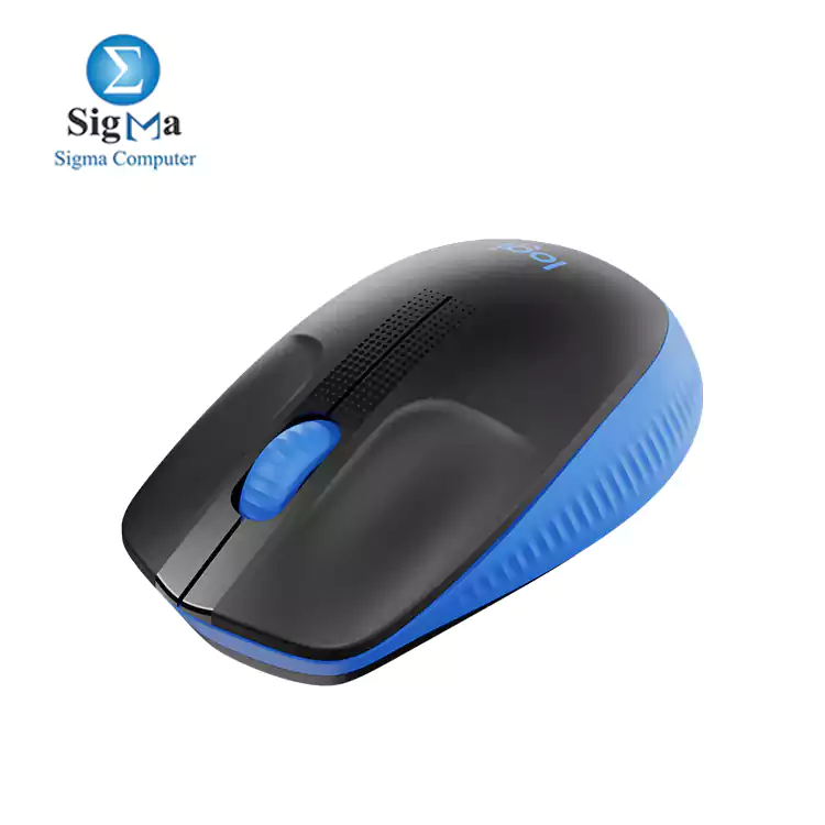 Logitech Wireless Mouse M190 - Full Size-BLUE