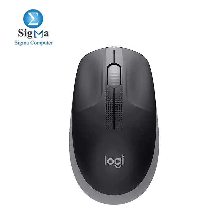 Logitech Wireless Mouse M190 - Full Size-GREY