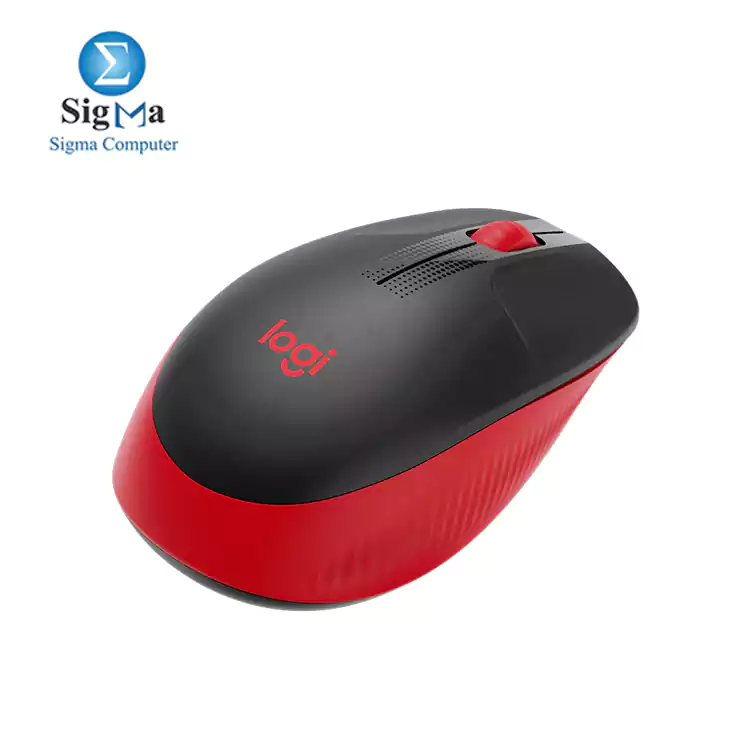 Logitech Wireless Mouse M190 - Full Size-RED