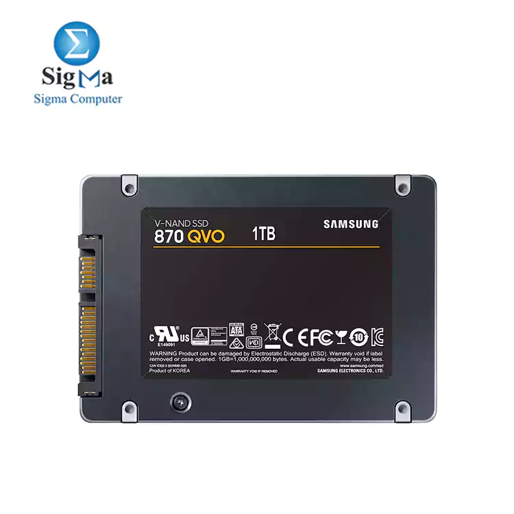 SAMSUNG 870 QVO SATA III 2.5 1TB QLC-DRAM-Up to 530 560 MB s 